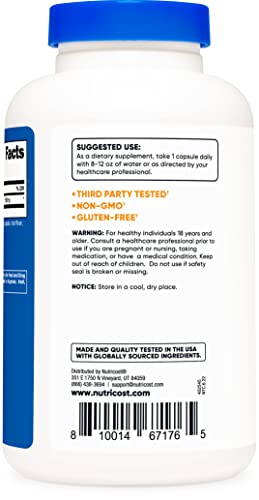Nutricost Inositol Capsules 500mg, 240 Capsules - Veggie Capsules, Non-GMO, Gluten Nutricost buy supplements canada