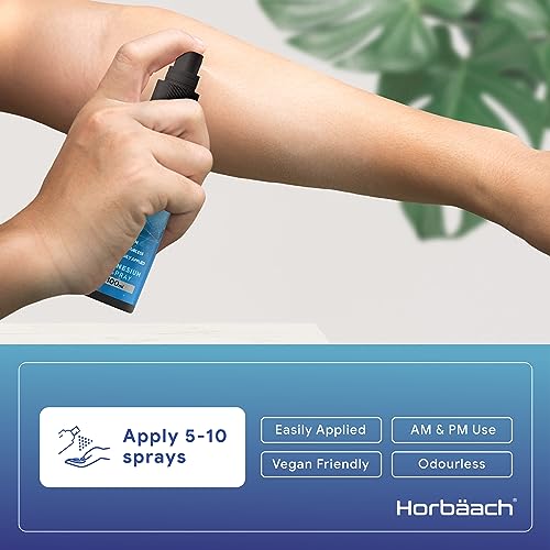 Magnesium Spray for Restless Legs, Muscles, Sleep | 100ml | Magnesium Chloride Oil Horbäach buy supplements canada