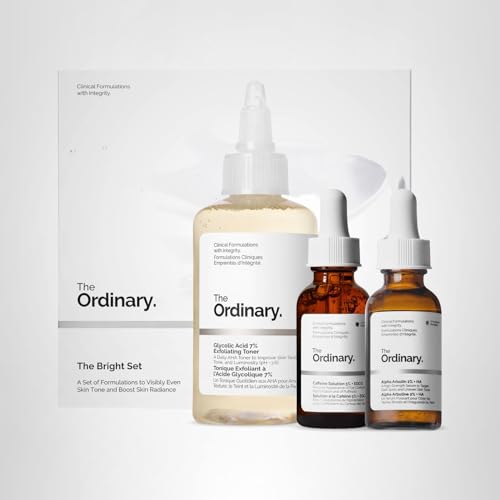 The Ordinary The Bright Set, 3-Step Regimen for Radiant, Even Skin Tone with Glycolic Acid 7% Exfoliating Toner The Ordinary buy supplements canada
