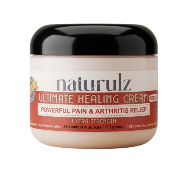 Naturulz Ultimate Healing (Medicated) Cream OTC 4 Ounce - Pain & Arthritis Topical for Sore Lower Back, Neck, Shoulders, and Muscles. All-Natural Formula with Medication Strength Capsaicin. Naturulz buy supplements canada