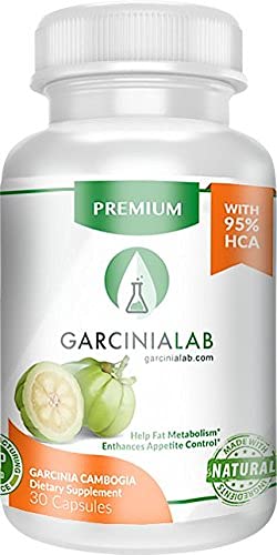Garcinia Cambogia Extract 100% Pure 95% HCA Pharmaceutical Grade 60 Capsules 1 Month GarciniaLab buy supplements canada