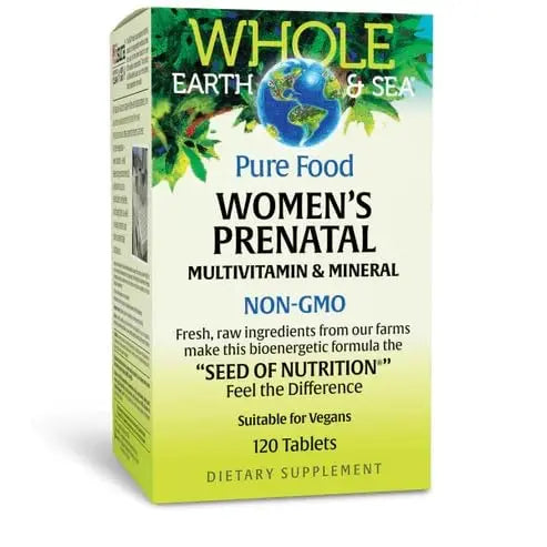 Natural Factors Whole Earth & Sea, Women's Prenatal Multivitamin and Mineral, Whole Food Supplement, Vegan, 120 Tablets Natural Factors buy supplements canada