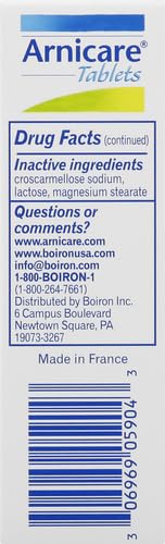 Boiron Arnicare Tablets for Pain Relief from Muscle Pain, Joint Soreness, Swelling from Injury or Bruises Boiron buy supplements canada