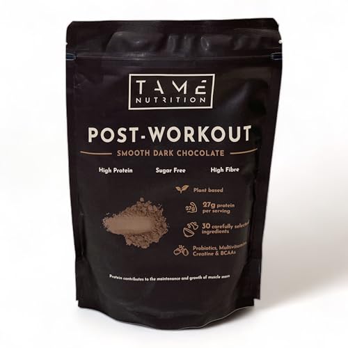 Vegan Post Workout Protein Powder | Dark Chocolate | 301g | Tame Nutrition Tame Nutrition buy supplements canada
