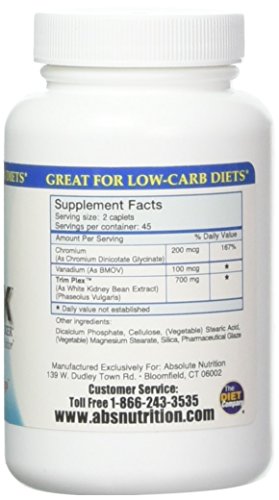 Absolute Nutrition CBlock Carb/Starch Blocker, 90 Caplets Absolute Nutrition buy supplements canada
