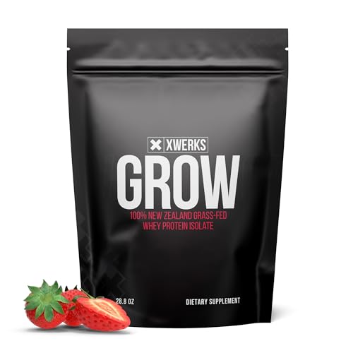 Xwerks Grow 100% New Zealand Grass-Fed Whey Protein - 25g of Pure Isolate Protein Xwerks buy supplements canada