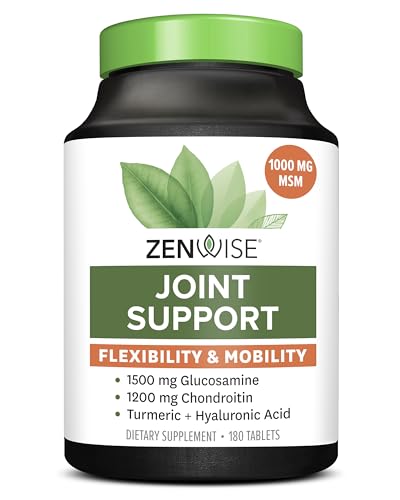 Zenwise Health Glucosamine Chondroitin MSM - Joint Support Supplement with Turmeric Zenwise Health buy supplements canada