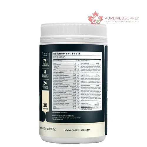 Nuzest Greens Powder Good Green Vitality – Vitamins, Minerals & Superfoods – Vegan Multivitamin Supplement (300g) Nuzest buy supplements canada
