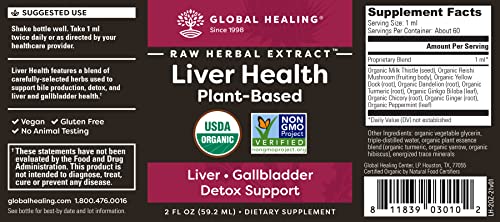 Global Healing Liver Health - Natural Vegan Liquid Drops Supplement Supports Liver Global Healing Center buy supplements canada