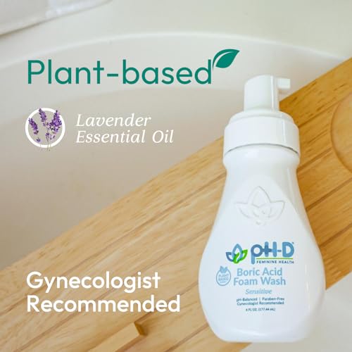 pH-D Feminine Health - Boric Acid Foam Wash - pH-Balanced, Paraben-Free, and Plant-based pH-D Feminine Health Support buy supplements canada