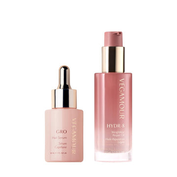Vegamour GRO and Shine Kit Includes GRO Hair Serum & HYDR-8 Weightless Repair Oil for Fine or Thinning Hair VEGAMOUR buy supplements canada