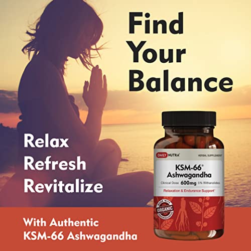 DailyNutra KSM-66 Ashwagandha 600mg Organic Root Extract - High Potency Supplement DailyNutra buy supplements canada