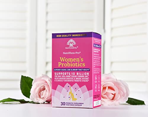 NutriCelebrity NutriFlora-Pro Probiotics for Women - Support Vaginal, Urinary Health (UTI) Nutricelebrity buy supplements canada