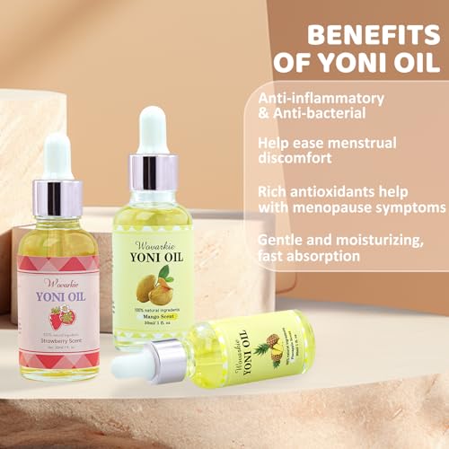 3 Packs Yoni Oil for Women, 100% Natural Feminine Oil Intimate Deodorant for Women, Eliminates Odor Wovarkie buy supplements canada