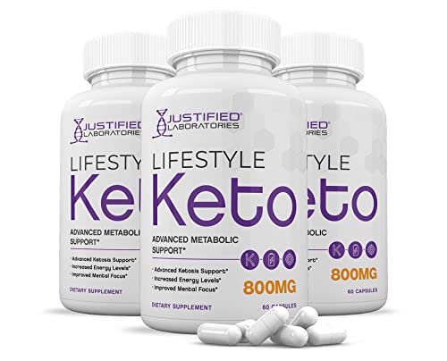 (3 Pack) Lifestyle Keto Pills 800MG Includes Patented goBHB Exogenous Ketones Advanced Justified Laboratories buy supplements canada