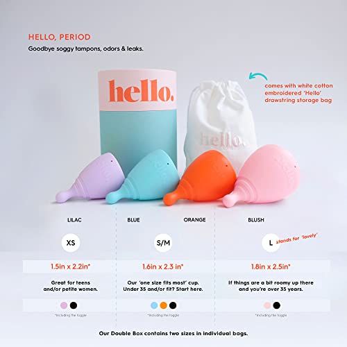 The Hello Cup Extra Small Menstrual Cup, BPA Free, Reusable, Hypoallergenic, Recyclable THE HELLO CUP buy supplements canada