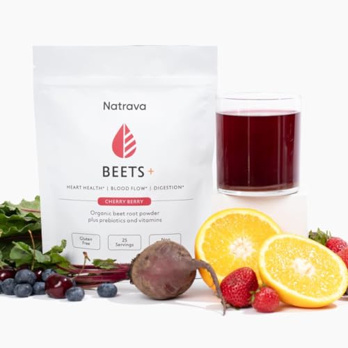 Natrava Beets+ | Organic Beet Root Powder, Vitamins, and Prebiotics | Supports Healthy Natrava buy supplements canada