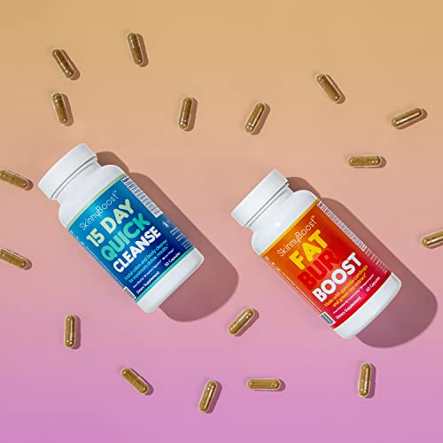 SkinnyBoost Fat Burn & 15 Day Quick Cleanse KIT-Vegan Capsules, Easy to Use: Detox SkinnyBoost buy supplements canada