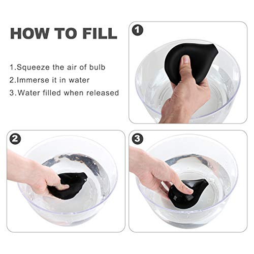 RANEU Enema Bulb Douche Enema Kit for Women & Men with 3 Nozzles (Black, 4 Piece Set) RANEU buy supplements canada
