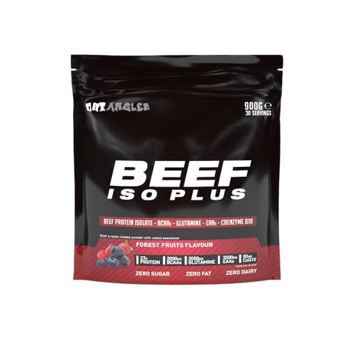 OUT ANGLED Beef Iso Plus, Beef Protein Isolate Powder, High Protein with Natural BCAAs, Zero Fat and Sugar OUT ANGLED buy supplements canada