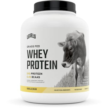 Levels Grass Fed 100% Whey Protein, No Hormones, Vanilla Bean, 5LB Levels Nutrition buy supplements canada