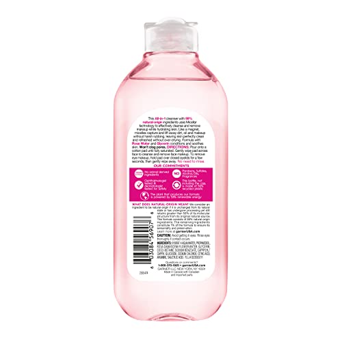 Garnier Micellar Water with Rose Water and Glycerin, Hydrating Facial Cleanser & Makeup Remover, For All Skin Types Garnier buy supplements canada