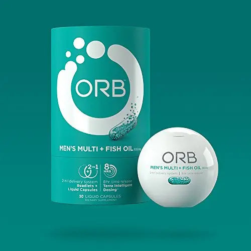 ORB Men’S MULTIVITAMIN + Fish Oil – A Complete Multi + Fish Oil |Heart Health Support, Antioxidant Support, Supports a Positive Mood Orb Wellness buy supplements canada