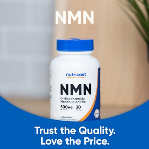 Nutricost NMN (Nicotinamide Mononucleotide) 500mg, 60 Capsules - Vegetarian Friendly, 30 Servings, Gluten Free, GMO Free Nutricost buy supplements canada