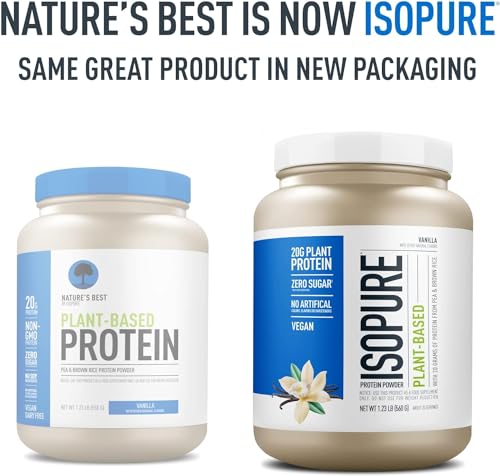 Isopure Vanilla Vegan Protein Powder, with Monk Fruit Sweetener & Amino Acids, Post Work Isopure buy supplements canada