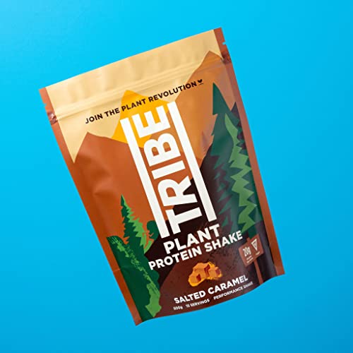 TRIBE Vegan Protein Powder - Salted Caramel - Pea and Rice Protein Blend - Vegan TRIBE buy supplements canada
