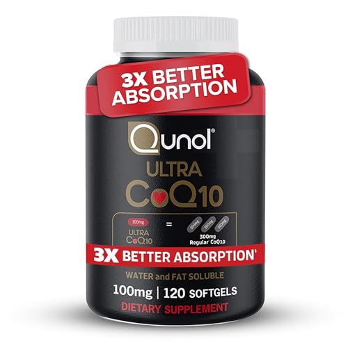 Qunol CoQ10 100mg Softgels, Ultra CoQ10 100mg, 3x Better Absorption, Antioxidant Qunol buy supplements canada
