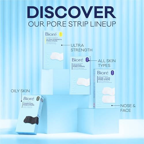 Biore Charcoal, Deep Cleansing Pore Strips, Nose Strips for Blackhead Removal on Oily Skin Bioré buy supplements canada