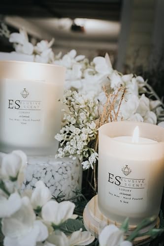 Jasmine | 5.5oz | Luxury Candle | Scented Candle | Aromatherapy | Essential Fragrance Oils Elusive Scent buy supplements canada