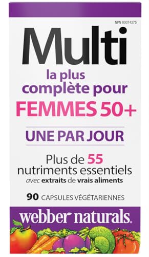 Webber Naturals Women's 50+ Most Complete Multi, 90 Vegetarian Capsules Webber Naturals buy supplements canada