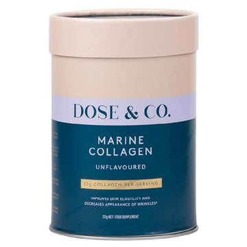 Dose & Co Marine Collagen Peptides with Vitamin C, Unflavoured - 221g Powder Supplement DOSE & CO buy supplements canada