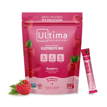 Ultima Replenisher Daily Electrolyte Drink Mix – Raspberry, 20 Stickpacks – Hydration Ultima Replenisher buy supplements canada
