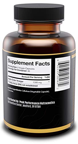 Peak Performance Nutraceutics Apple Cider Vinegar Capsules, Made from 100% Natural Peak Performance Nutraceutics buy supplements canada