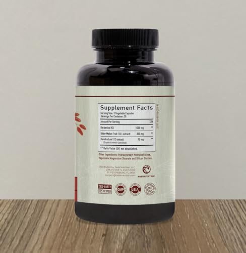 Berberine HCL 1500mg for Weight Management | Botanical Keto Inducing Berberine Supplement Nobi Nutrition buy supplements canada