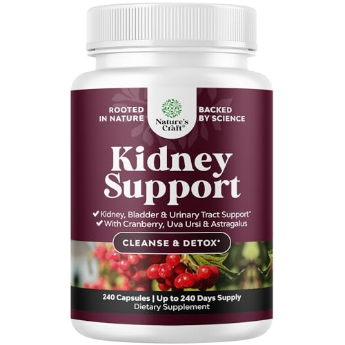Kidney Support Cranberry Supplement for Women and Men - High Strength Kidney Natures Craft buy supplements canada