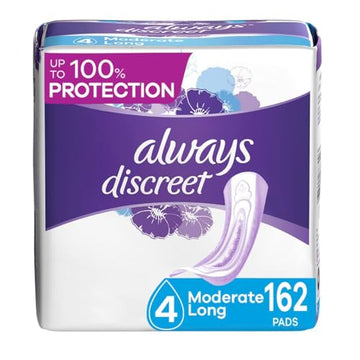Always Discreet Adult Moderate Long Incontinence Pads, Up to 100% Leak Always Discreet buy supplements canada