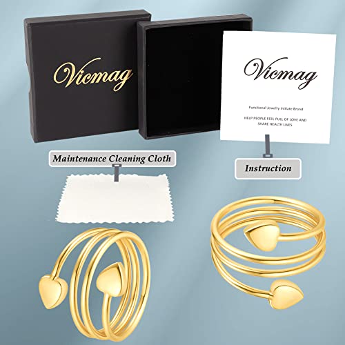 Vicmag Copper Magnetic Ring for Women, Lymphatic Drainage Ring Ladies Fingers Vicmag buy supplements canada