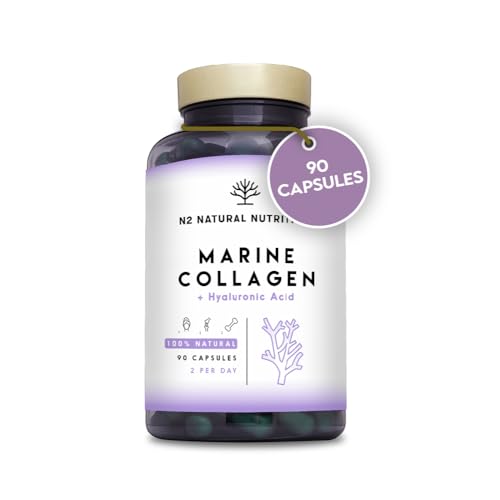 Marine Collagen with Hyaluronic Acid for Skin Care, Hair Care, Joints. Magnesium, Vitamin C. Hydrolysed Collagen Supplements N2 Natural Nutrition buy supplements canada