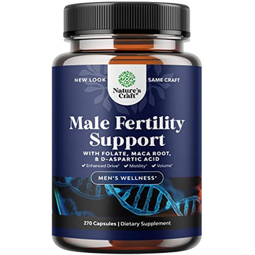 Prenatal Multivitamin Male Fertility Supplement - Mens Fertility Supplement with L-Arginine D-Aspartic Acid and Maca Root Prenatal Vitamins for Enhanced Motility Volume Potency and Fertility Support Natures Craft buy supplements canada