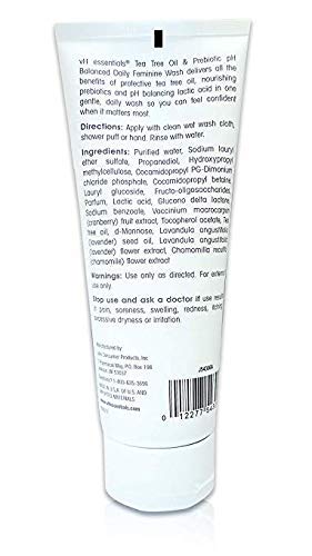 vH essentials Intimate Feminine Wash - pH Balanced with Tea Tree Oil, Cranberry, Prebiotics, Lavender vH essentials buy supplements canada