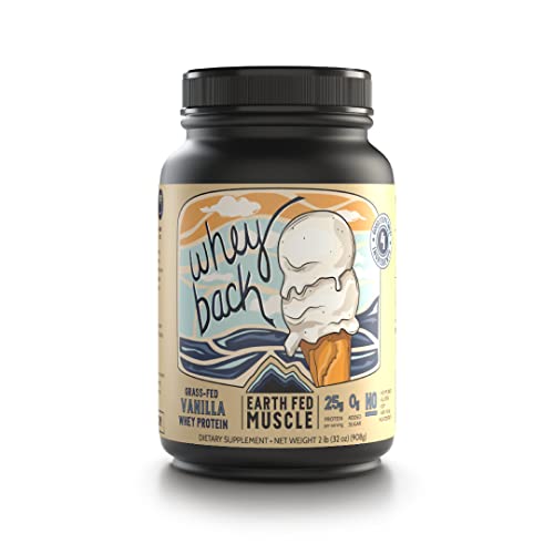 Earth Fed Muscle Whey Back Vanilla Truly Grass Fed Whey 2lb - No Fillers, Flow Agents Earth Fed Muscle buy supplements canada