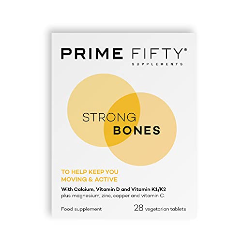 Prime Fifty Strong Bones Supplements – 28 Multivitamin Tablets with Calcium, Magnesium FutureYou Cambridge buy supplements canada