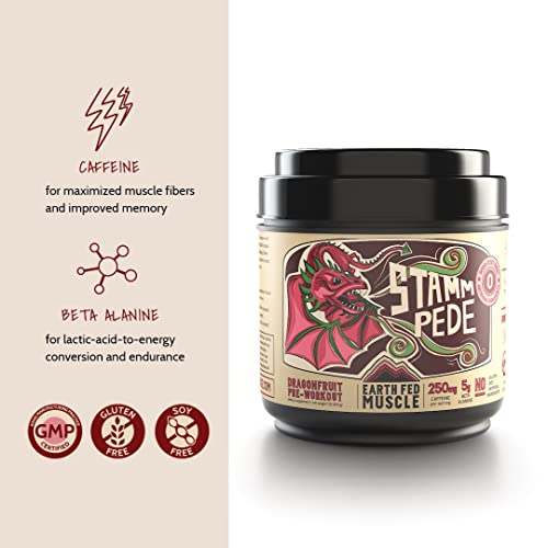 Earth Fed Muscle Stammpede DragoFruit Punch Pre Workout, 30 Servings, Boost Energy Earth Fed Muscle buy supplements canada