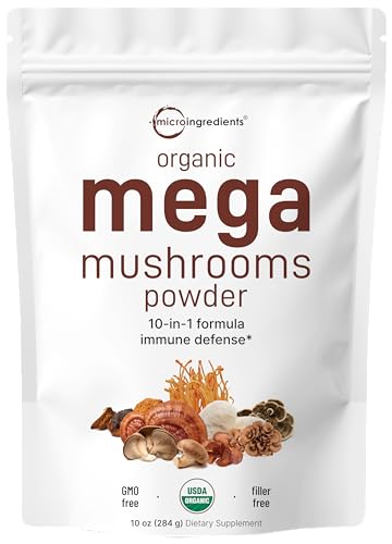Sustainably US Grown, Organic Mega Mushroom 10 in 1 Complex Formula Powder Micro Ingredients buy supplements canada