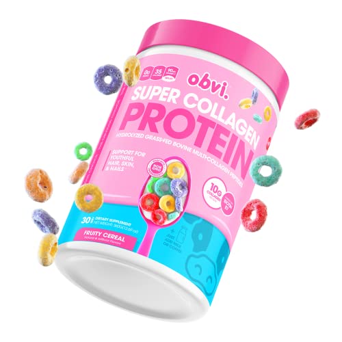 Obvi Collagen Peptides, Protein Powder, Keto, Gluten and Dairy Free, Hydrolyzed Grass Obvi buy supplements canada