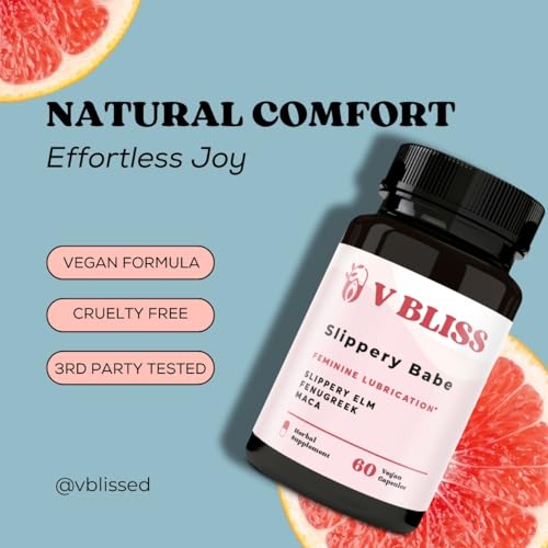 V Bliss Slippery Babe Vaginal Moisturizer Capsules | Relieves Vaginal Dryness with Slippery Elm V Bliss buy supplements canada